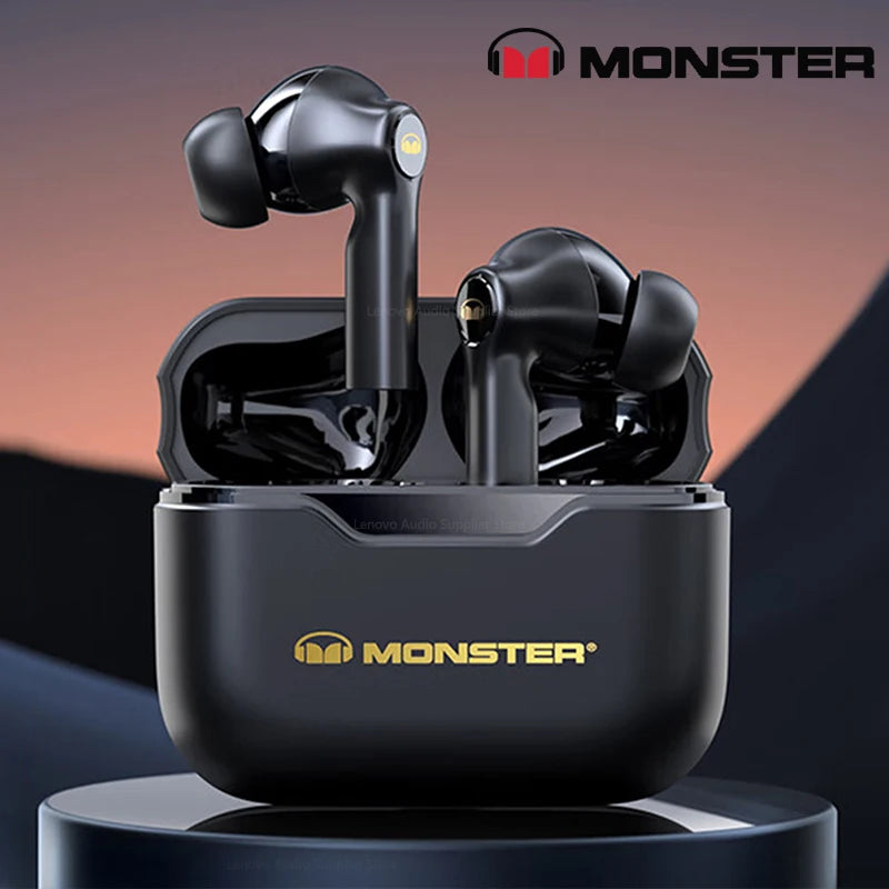 100% Original Monster XKT02 Bluetooth Earphones Dual Mode Wireless Headset HIFI Sports Earbuds Gaming Noise Reduction Headphones