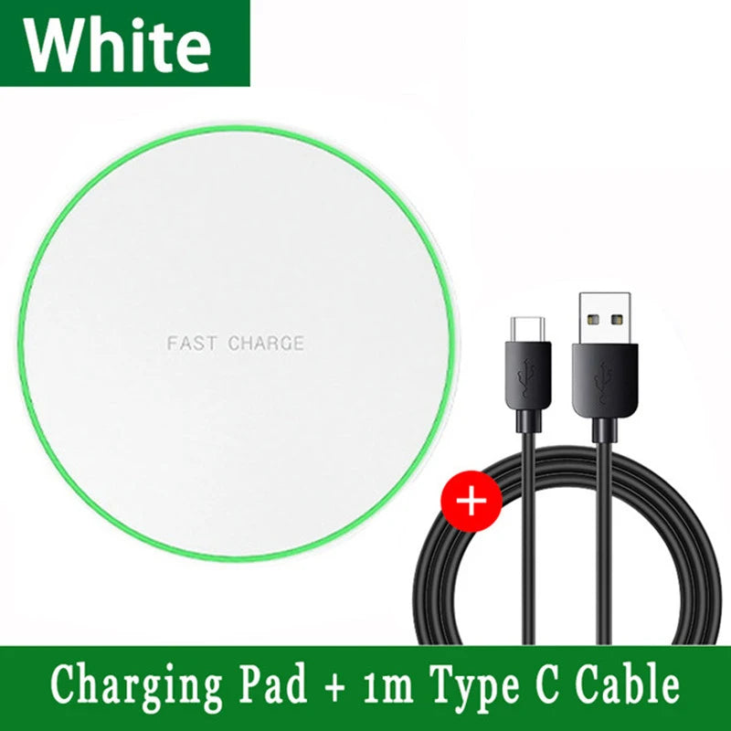 30W Wireless Charger Pad USB Fast Charging Pad Station Quick Charge