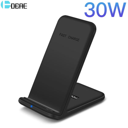 Wireless Charger Stand- Induction Fast Charging Station And Phone Holder!