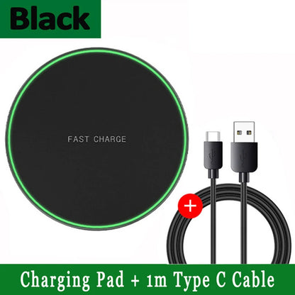 30W Wireless Charger Pad USB Fast Charging Pad Station Quick Charge