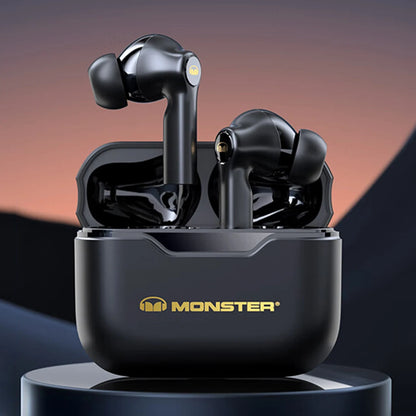 100% Original Monster XKT02 Bluetooth Earphones Dual Mode Wireless Headset HIFI Sports Earbuds Gaming Noise Reduction Headphones